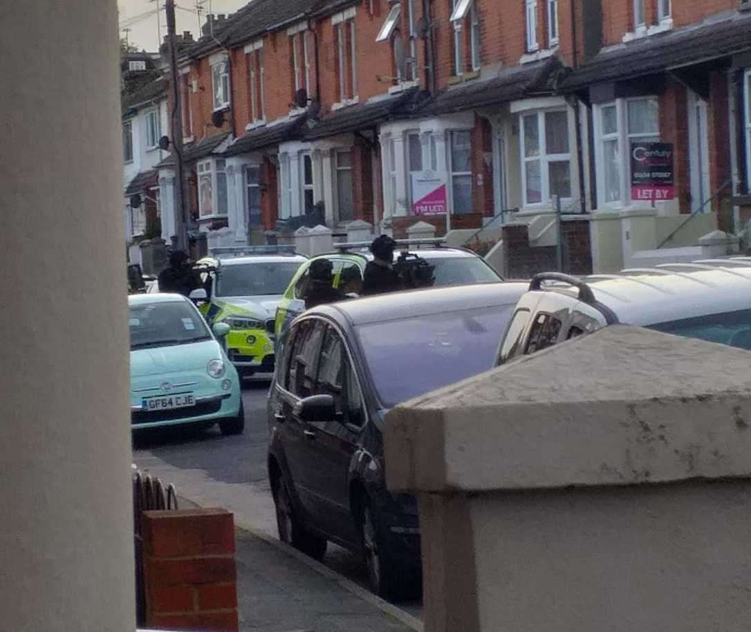 Armed police were called to Corporation Road in Gillingham