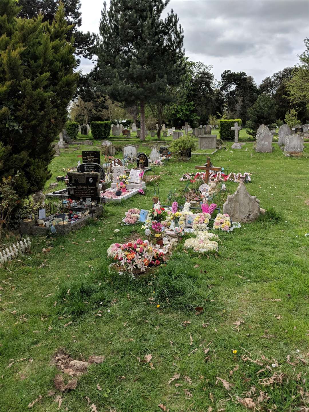 Lily and Molly's graves at Ramsgate cemetery (1599390)