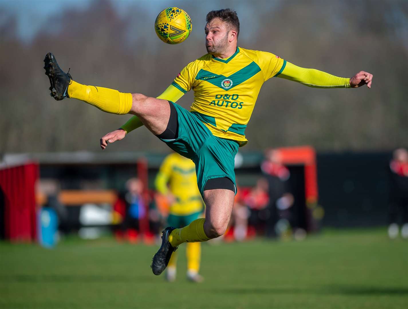 Gary Lockyer in action during Ashford's 1-1 draw at Sittingbourne Picture: Ian Scammell