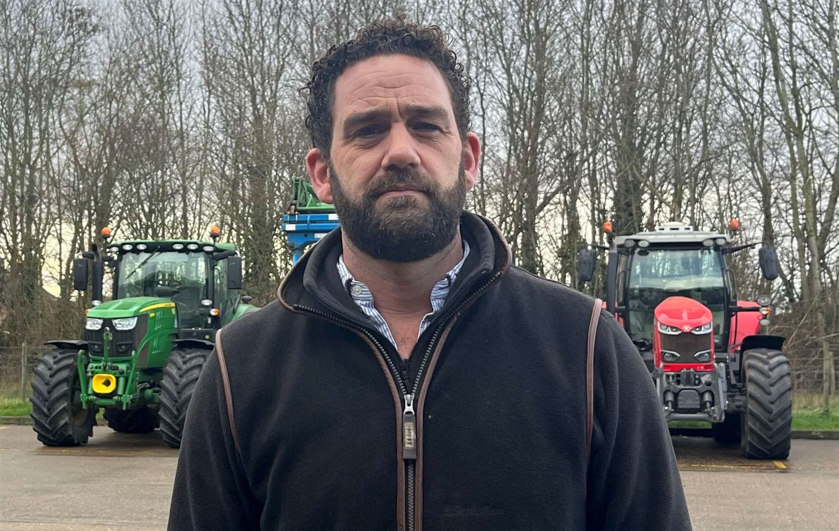 Andrew Gibson, 42, is a fifth generation farmer from Wingham