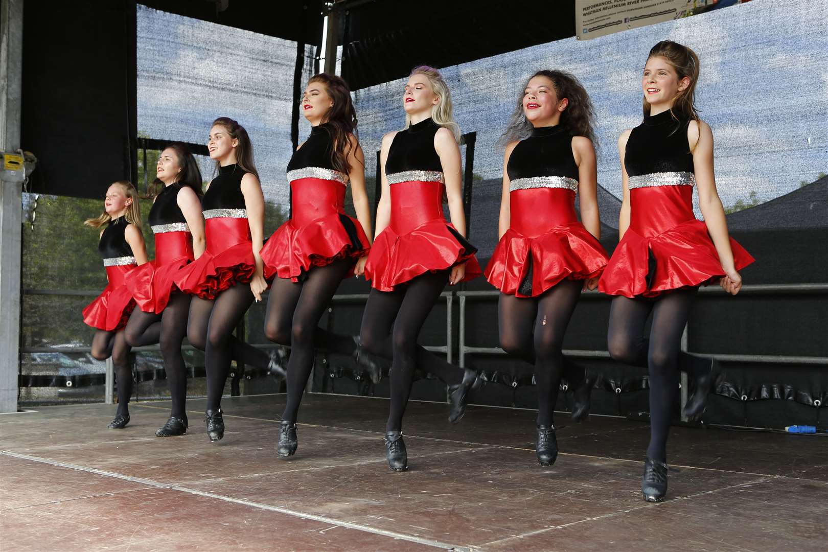 Reel Eire dancers performing at Maidstone Mela in the summer