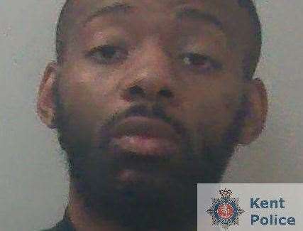 Enoch Banga, 28, of Sycamore Drive, Swanley, has been jailed. Picture: Kent Police