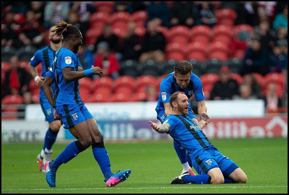 Barry Fuller opens the scoring Picture: Ady Kerry (4918329)