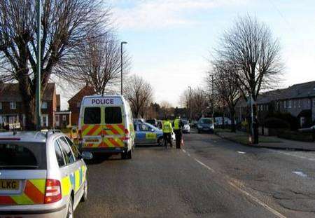 Police at an incident in Littlebrook Manor Way, Dartford