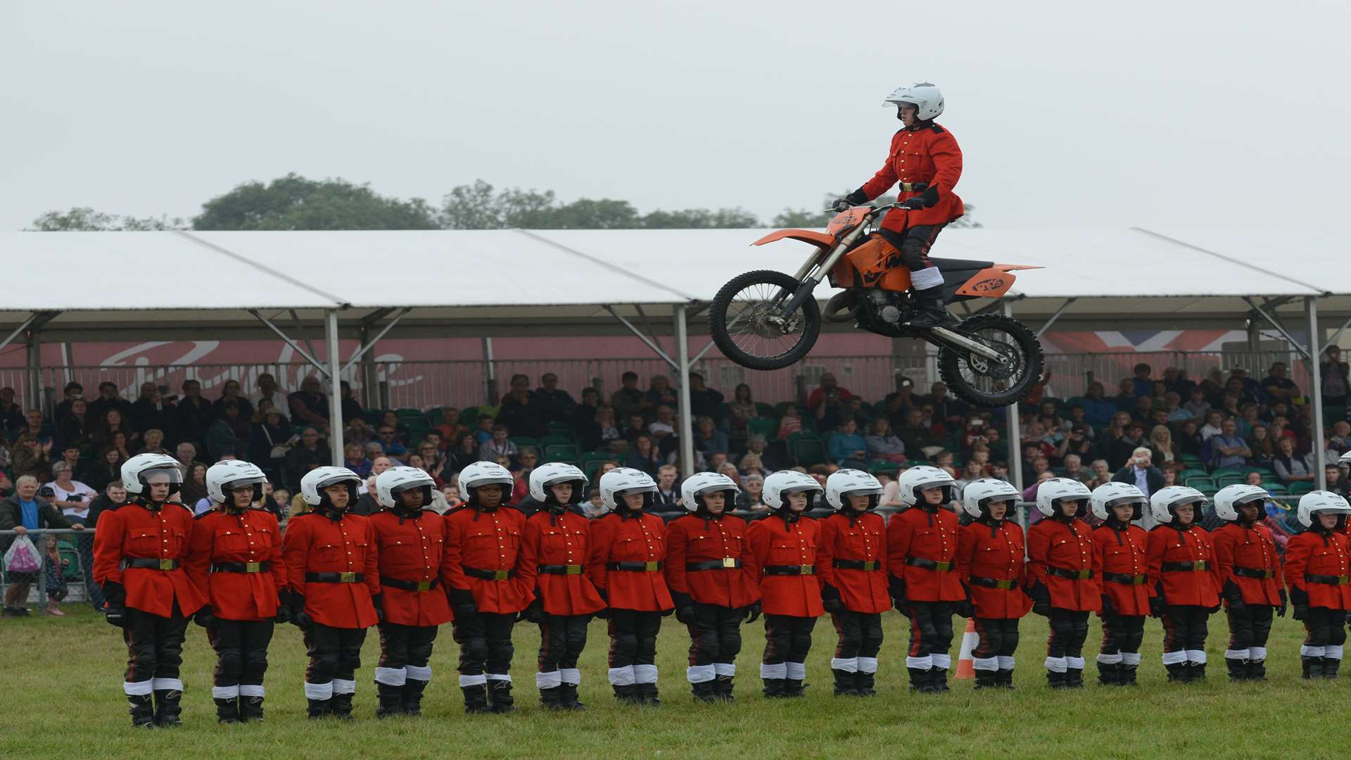 The Imps motocycle display team at the Kent County Show