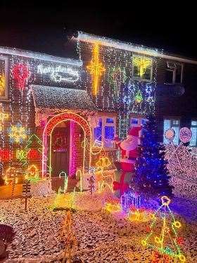 The Christmas lights at Reed Avenue in Canterbury. Picture: Nikita-Jane Parker