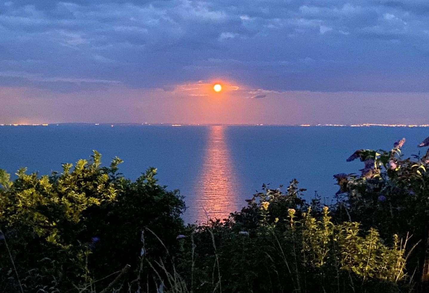 The view from Little Switzerland camp site in Folkestone