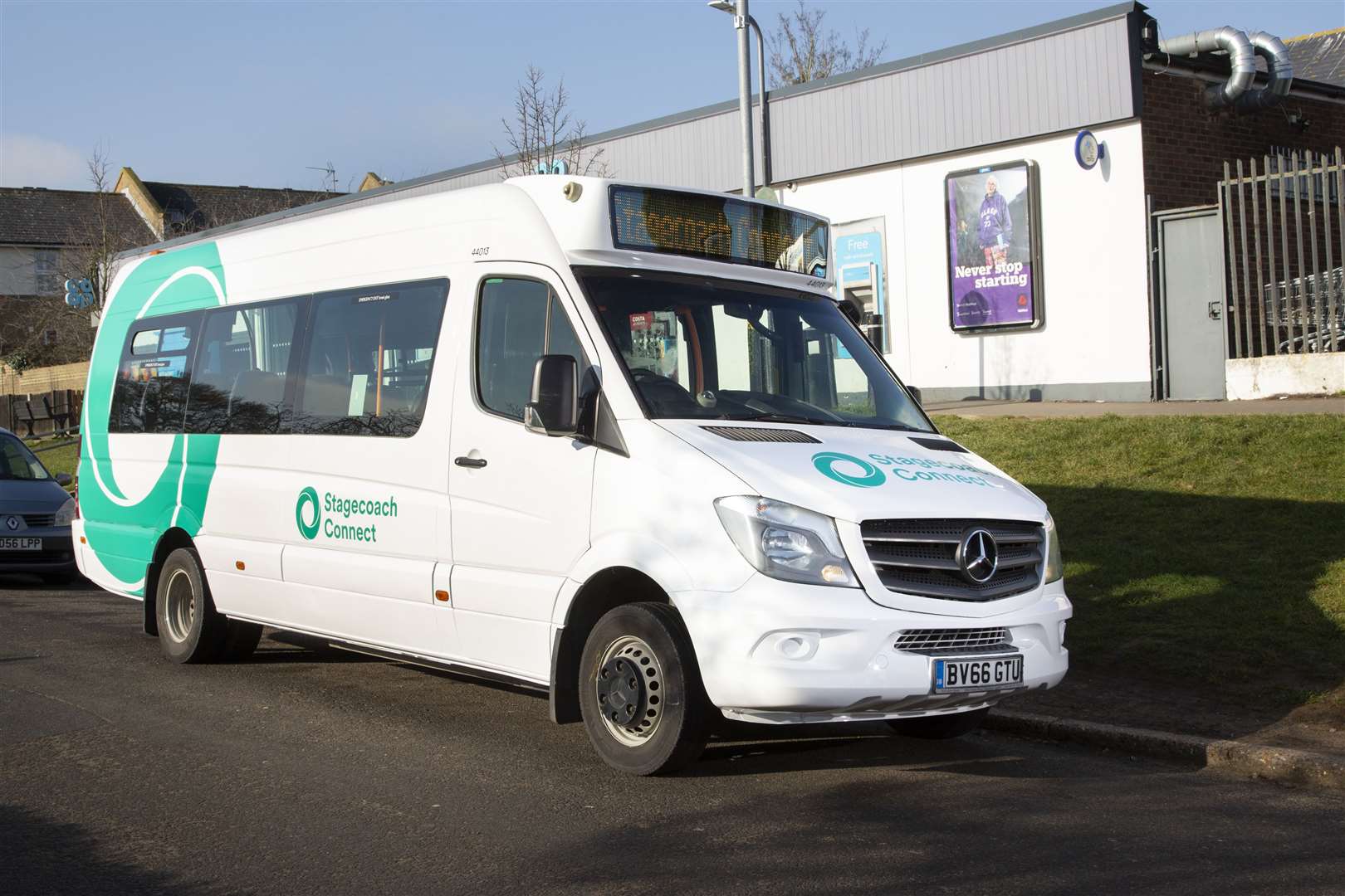 The new on-demand bus services will launch on Monday, February 20. Picture: Dover District Council