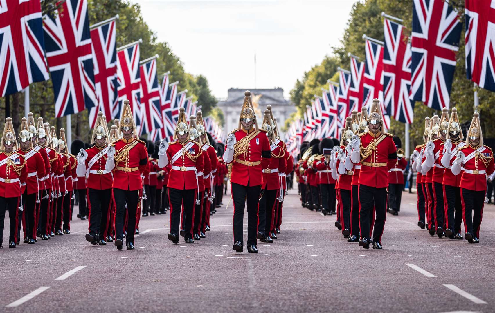 Trooping the Colour will take place before the flypast. Picture: MOD.