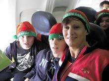 Santa's Little Helpers on their way to Lapland