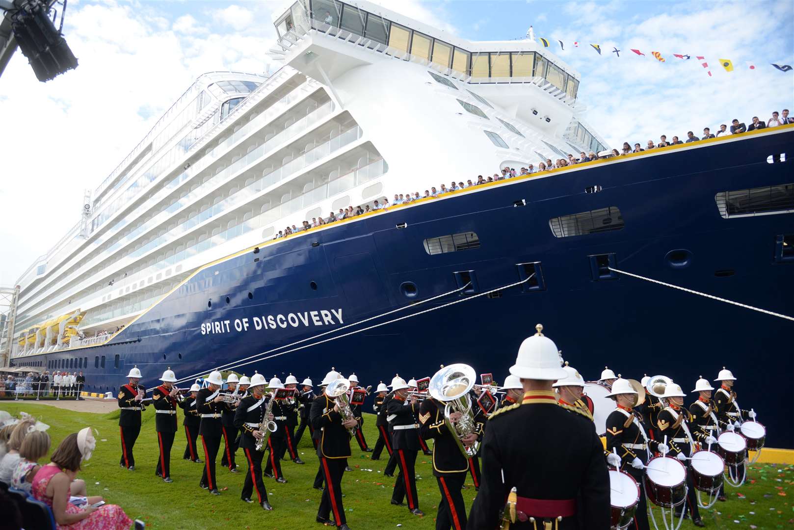 Saga's Spirit of Discovery was officially named in Dover earlier this year